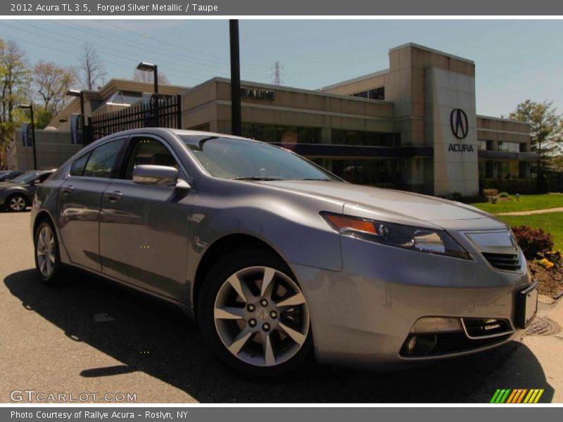 Forged Silver Metallic / Taupe 2012 Acura TL 3.5