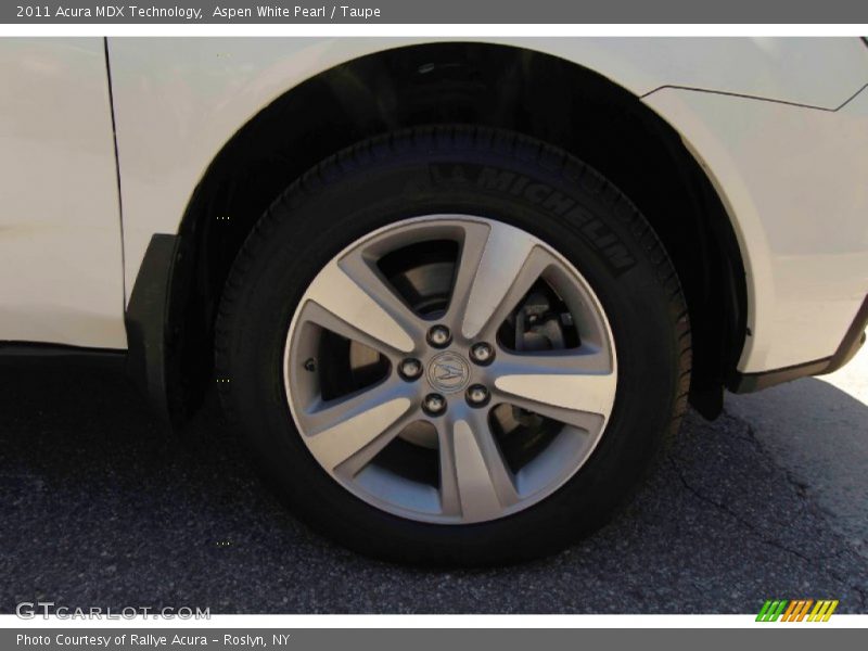 Aspen White Pearl / Taupe 2011 Acura MDX Technology
