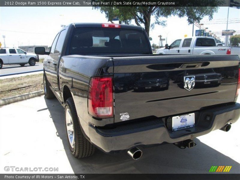 True Blue Pearl / Dark Slate Gray/Medium Graystone 2012 Dodge Ram 1500 Express Crew Cab