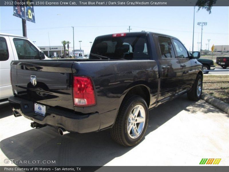 True Blue Pearl / Dark Slate Gray/Medium Graystone 2012 Dodge Ram 1500 Express Crew Cab
