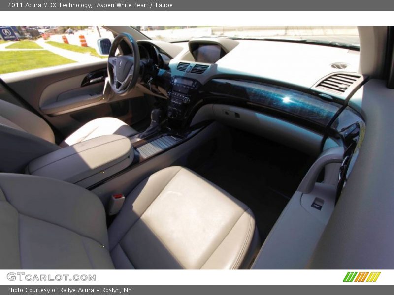 Aspen White Pearl / Taupe 2011 Acura MDX Technology
