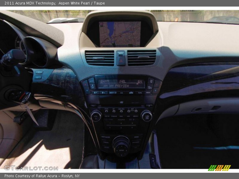 Aspen White Pearl / Taupe 2011 Acura MDX Technology