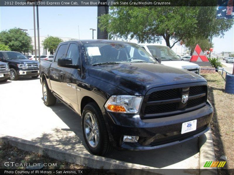 True Blue Pearl / Dark Slate Gray/Medium Graystone 2012 Dodge Ram 1500 Express Crew Cab