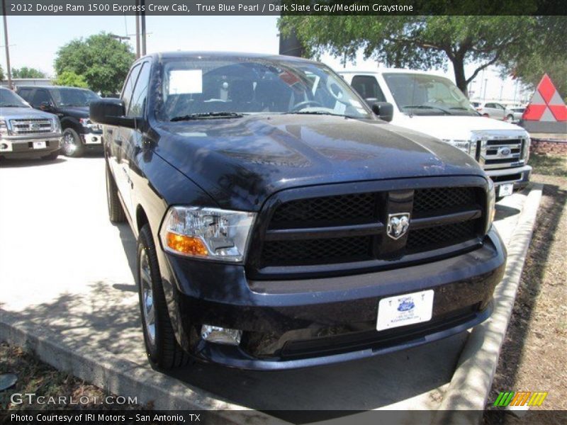 True Blue Pearl / Dark Slate Gray/Medium Graystone 2012 Dodge Ram 1500 Express Crew Cab