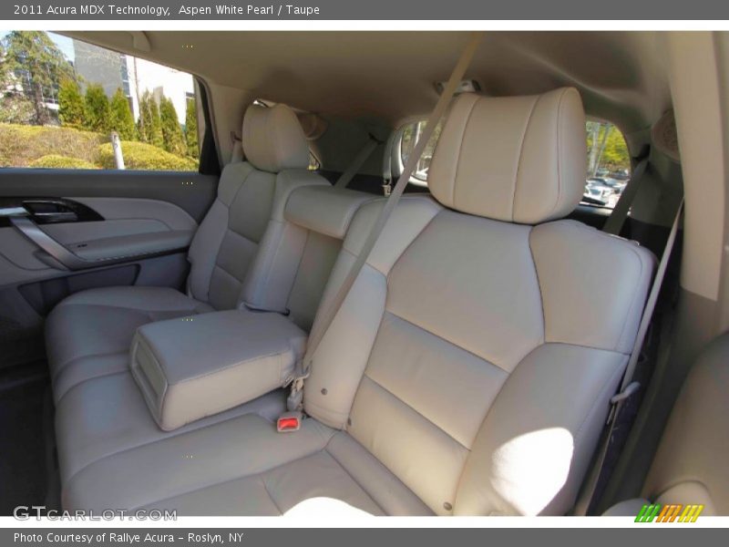 Aspen White Pearl / Taupe 2011 Acura MDX Technology