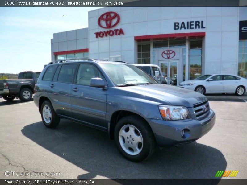 Bluestone Metallic / Ivory Beige 2006 Toyota Highlander V6 4WD