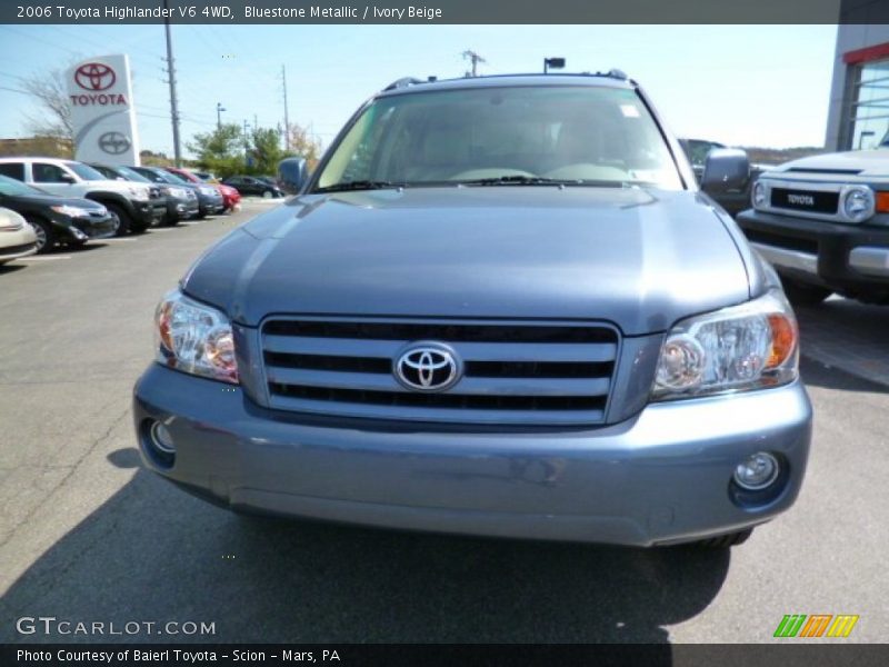 Bluestone Metallic / Ivory Beige 2006 Toyota Highlander V6 4WD