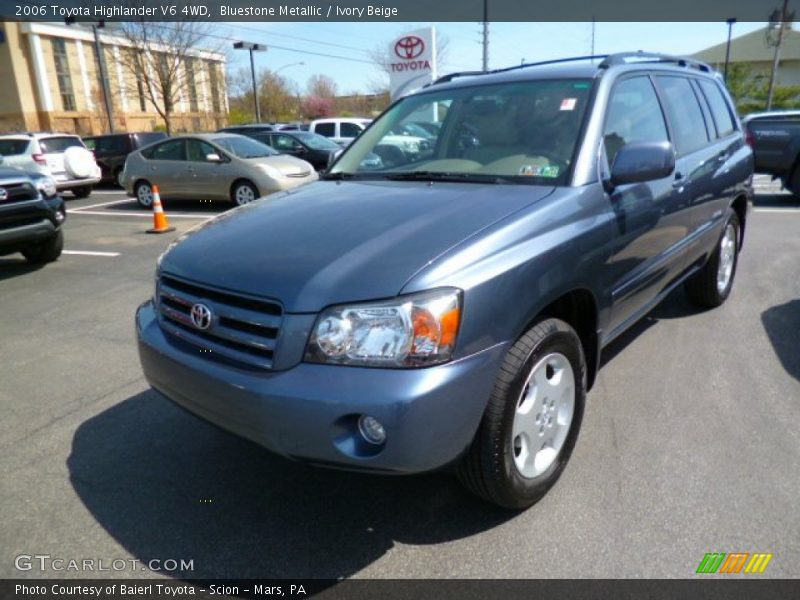 Bluestone Metallic / Ivory Beige 2006 Toyota Highlander V6 4WD