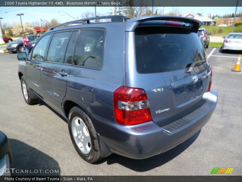 Bluestone Metallic / Ivory Beige 2006 Toyota Highlander V6 4WD