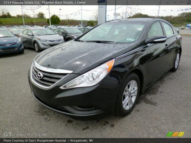 Phantom Black Metallic / Camel 2014 Hyundai Sonata GLS