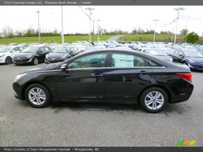 Phantom Black Metallic / Camel 2014 Hyundai Sonata GLS