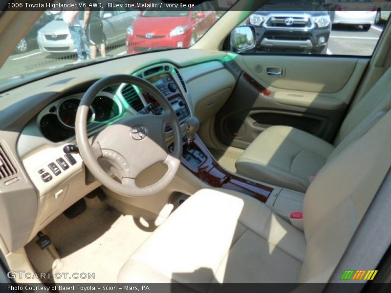 Bluestone Metallic / Ivory Beige 2006 Toyota Highlander V6 4WD