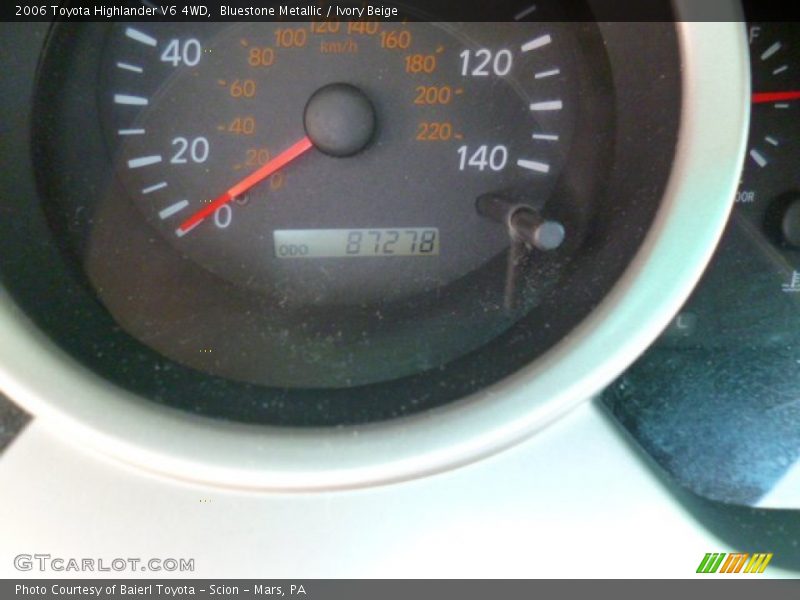 Bluestone Metallic / Ivory Beige 2006 Toyota Highlander V6 4WD