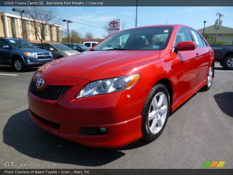 Barcelona Red Metallic / Charcoal 2009 Toyota Camry SE