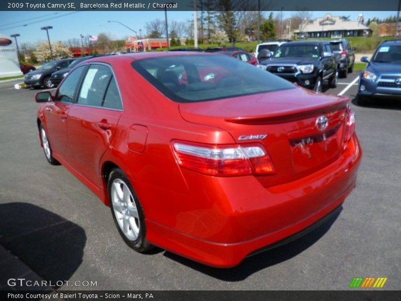 Barcelona Red Metallic / Charcoal 2009 Toyota Camry SE