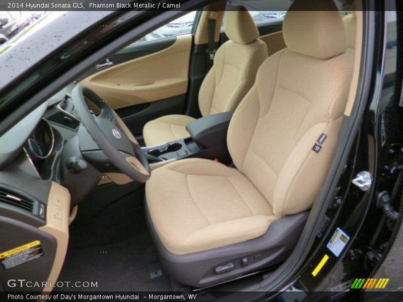 Phantom Black Metallic / Camel 2014 Hyundai Sonata GLS