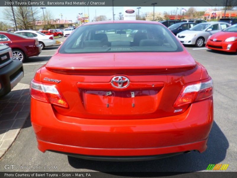 Barcelona Red Metallic / Charcoal 2009 Toyota Camry SE