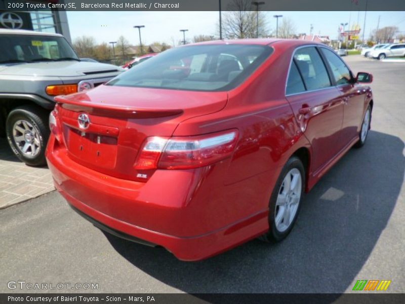 Barcelona Red Metallic / Charcoal 2009 Toyota Camry SE