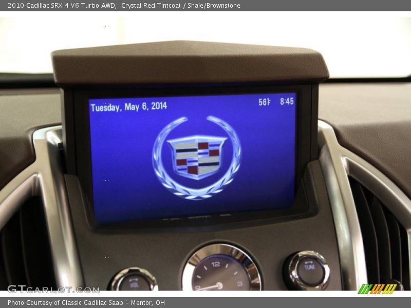 Crystal Red Tintcoat / Shale/Brownstone 2010 Cadillac SRX 4 V6 Turbo AWD