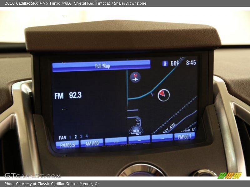 Navigation of 2010 SRX 4 V6 Turbo AWD