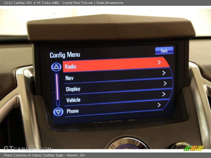 Crystal Red Tintcoat / Shale/Brownstone 2010 Cadillac SRX 4 V6 Turbo AWD