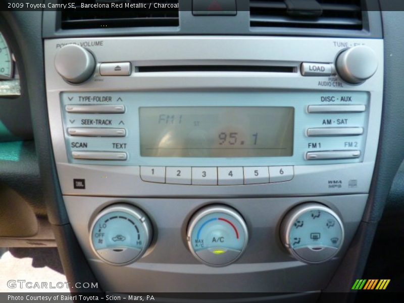 Barcelona Red Metallic / Charcoal 2009 Toyota Camry SE