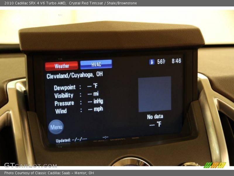 Crystal Red Tintcoat / Shale/Brownstone 2010 Cadillac SRX 4 V6 Turbo AWD