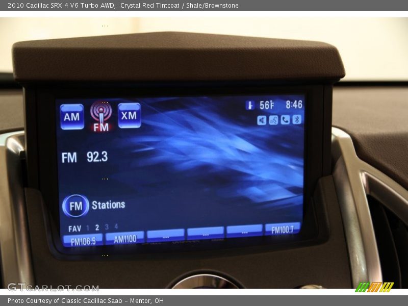 Crystal Red Tintcoat / Shale/Brownstone 2010 Cadillac SRX 4 V6 Turbo AWD
