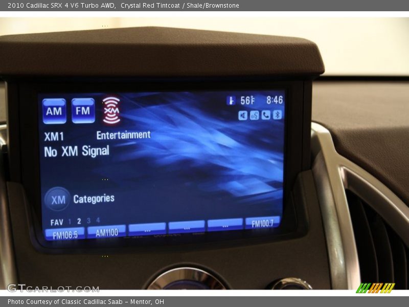 Crystal Red Tintcoat / Shale/Brownstone 2010 Cadillac SRX 4 V6 Turbo AWD