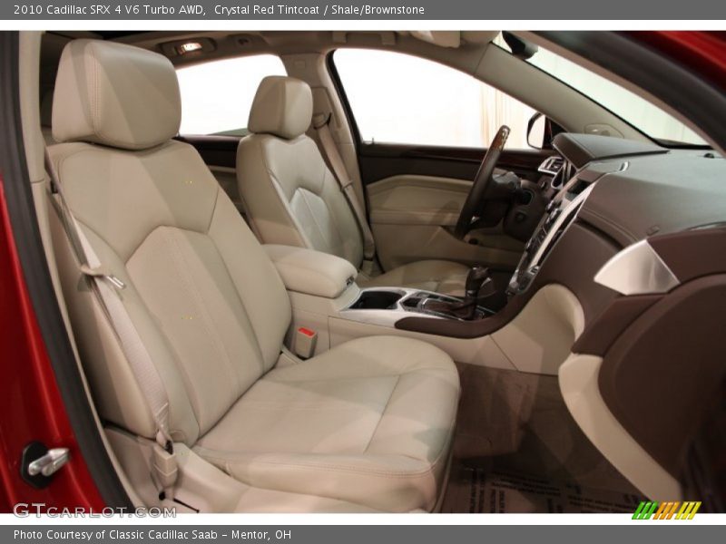 Crystal Red Tintcoat / Shale/Brownstone 2010 Cadillac SRX 4 V6 Turbo AWD