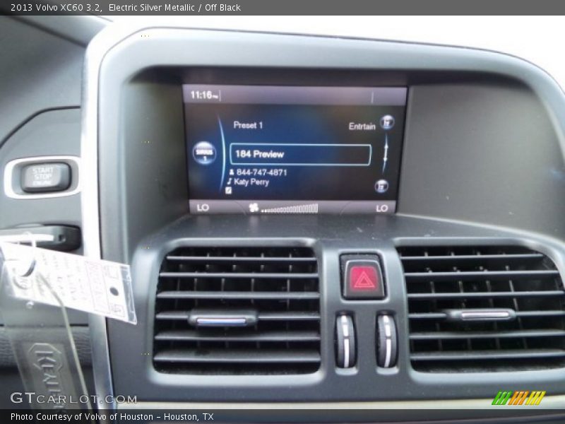Electric Silver Metallic / Off Black 2013 Volvo XC60 3.2