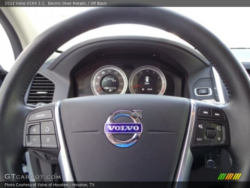 Electric Silver Metallic / Off Black 2013 Volvo XC60 3.2