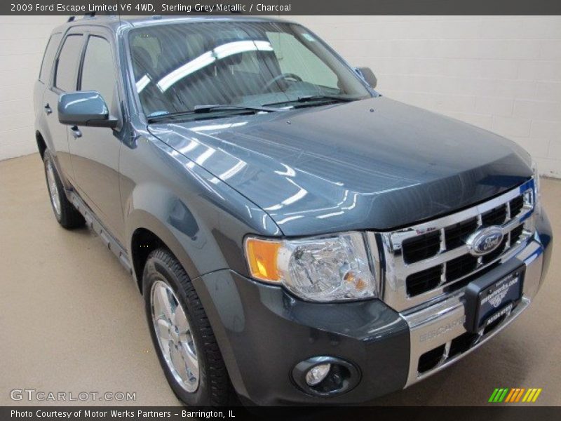 Sterling Grey Metallic / Charcoal 2009 Ford Escape Limited V6 4WD