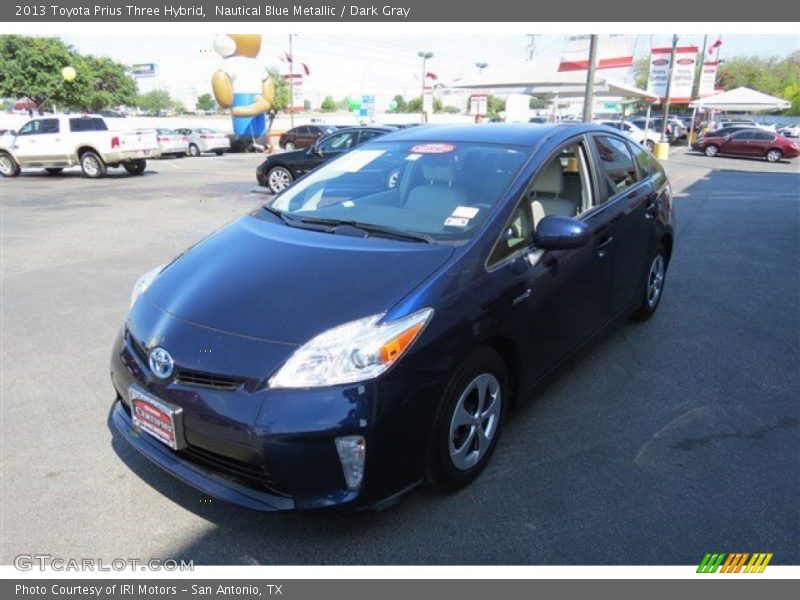 Nautical Blue Metallic / Dark Gray 2013 Toyota Prius Three Hybrid
