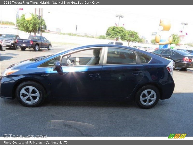 Nautical Blue Metallic / Dark Gray 2013 Toyota Prius Three Hybrid
