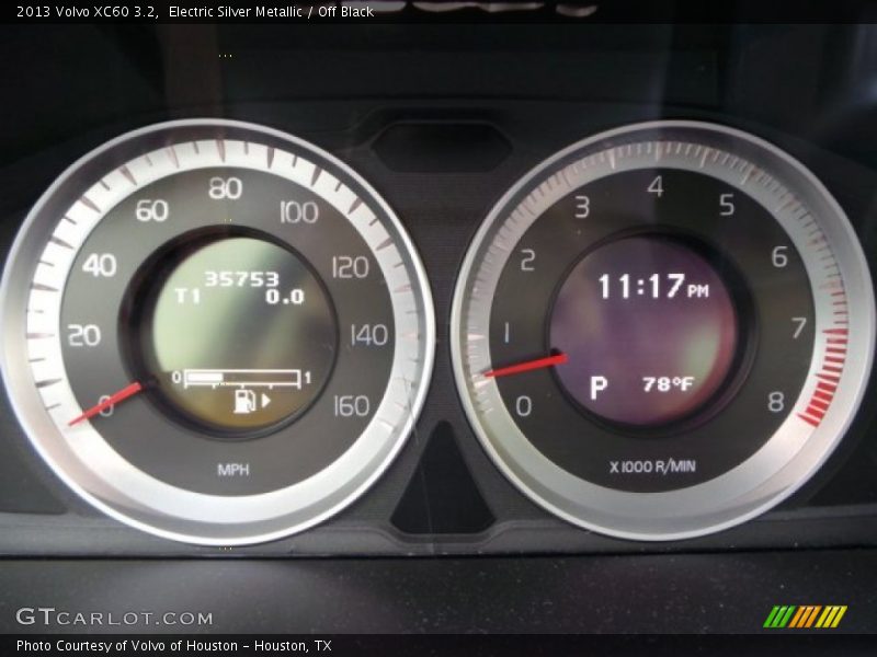 Electric Silver Metallic / Off Black 2013 Volvo XC60 3.2