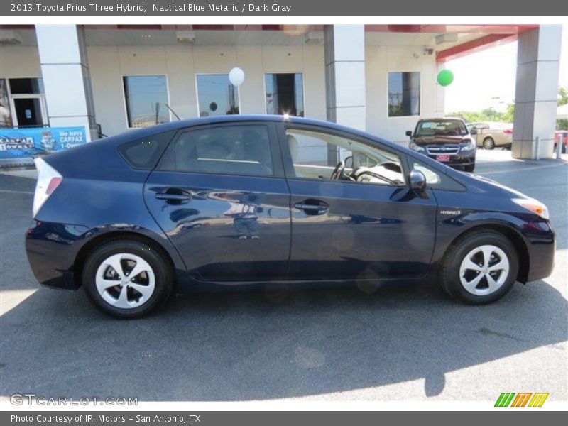 Nautical Blue Metallic / Dark Gray 2013 Toyota Prius Three Hybrid