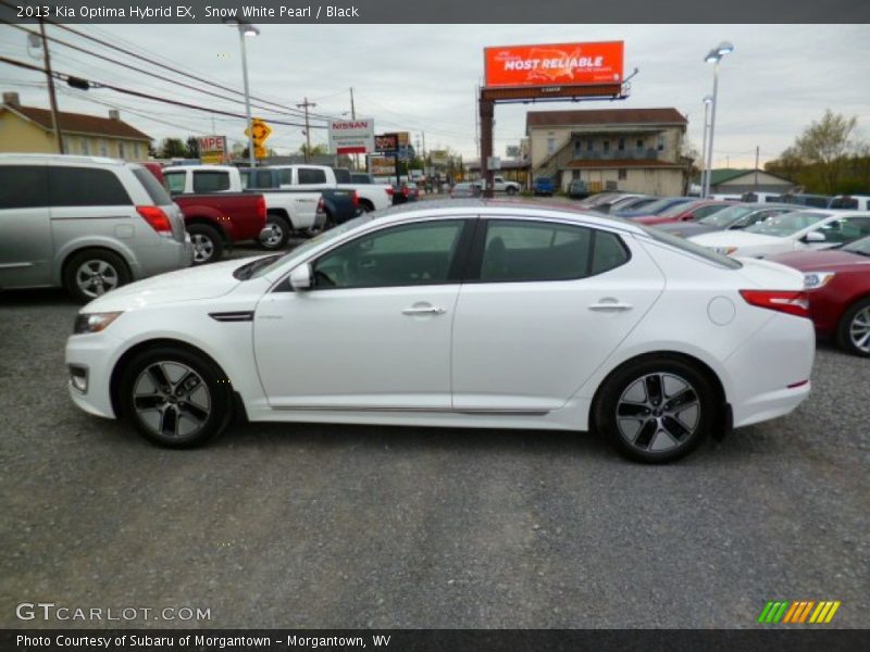 Snow White Pearl / Black 2013 Kia Optima Hybrid EX