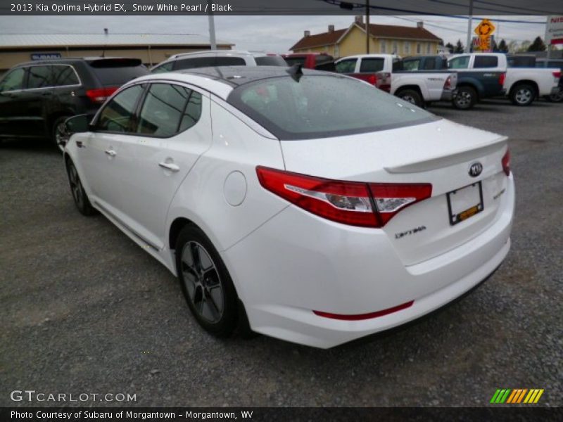 Snow White Pearl / Black 2013 Kia Optima Hybrid EX
