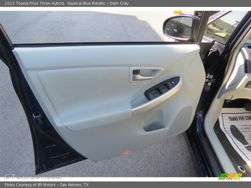 Nautical Blue Metallic / Dark Gray 2013 Toyota Prius Three Hybrid
