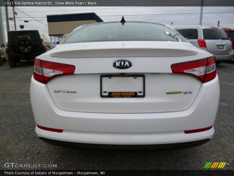 Snow White Pearl / Black 2013 Kia Optima Hybrid EX