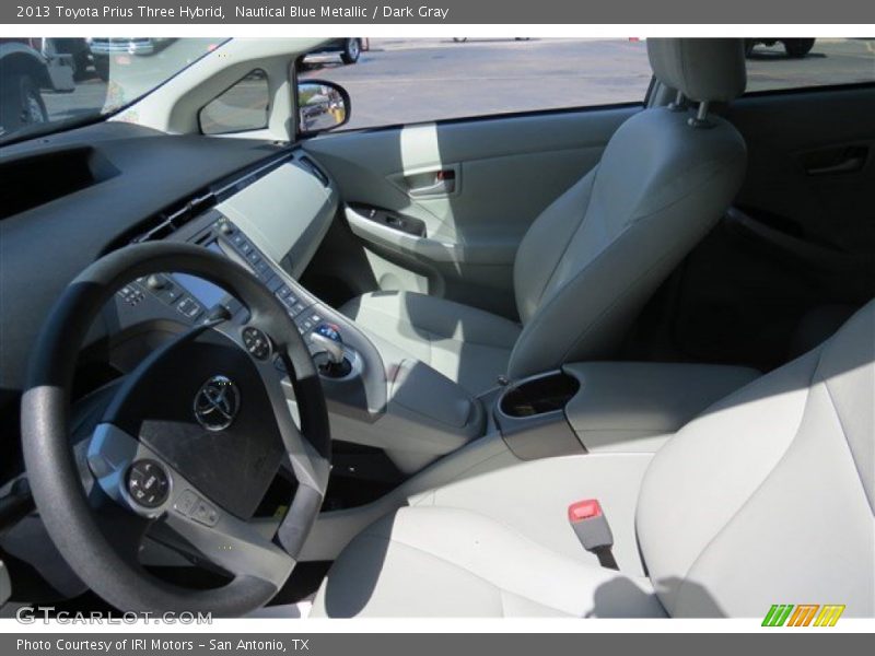 Nautical Blue Metallic / Dark Gray 2013 Toyota Prius Three Hybrid