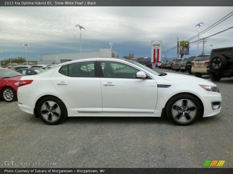 Snow White Pearl / Black 2013 Kia Optima Hybrid EX