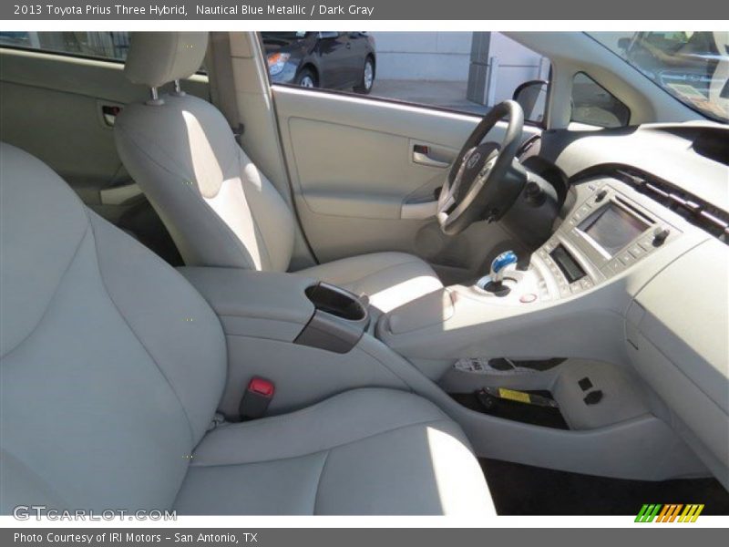 Nautical Blue Metallic / Dark Gray 2013 Toyota Prius Three Hybrid