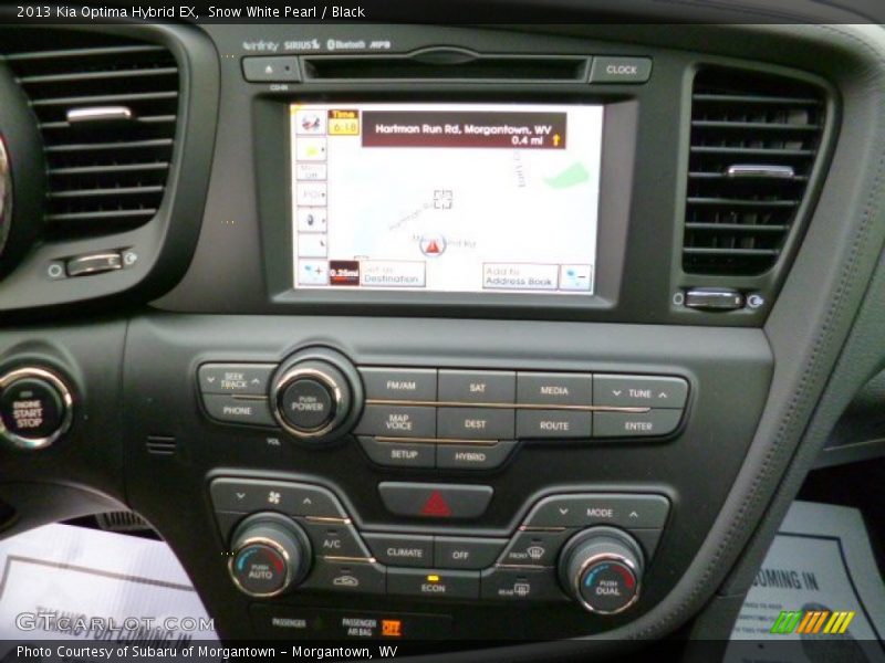 Controls of 2013 Optima Hybrid EX