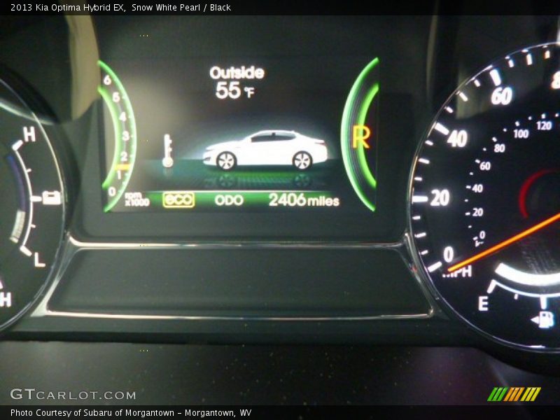 Snow White Pearl / Black 2013 Kia Optima Hybrid EX
