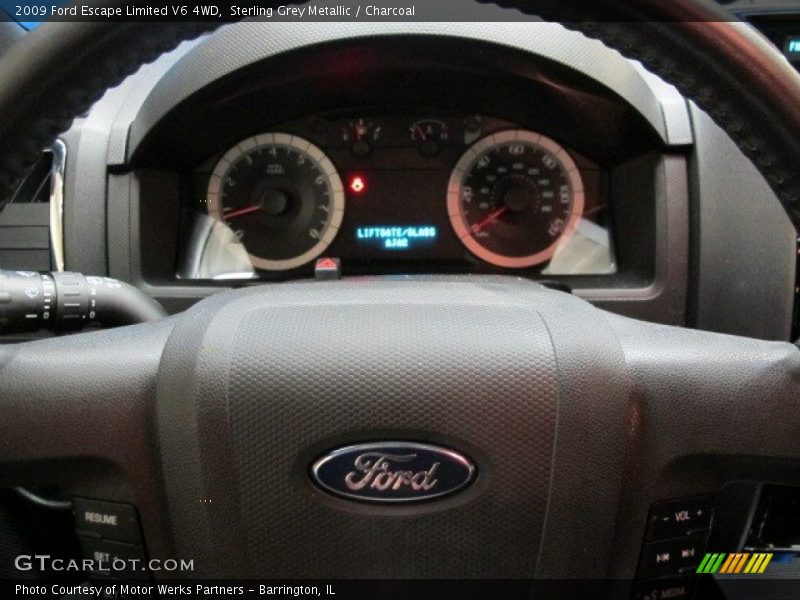 Sterling Grey Metallic / Charcoal 2009 Ford Escape Limited V6 4WD