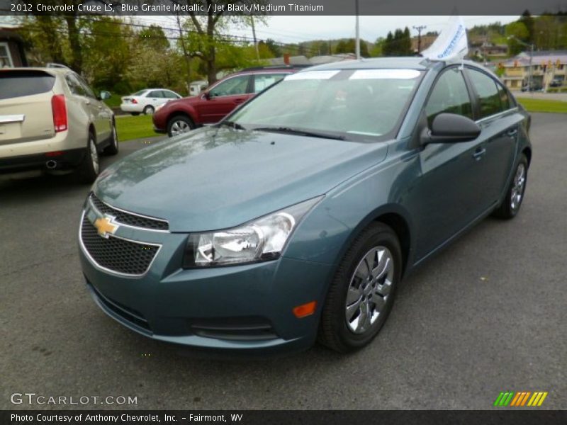 Blue Granite Metallic / Jet Black/Medium Titanium 2012 Chevrolet Cruze LS