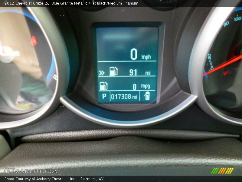 Blue Granite Metallic / Jet Black/Medium Titanium 2012 Chevrolet Cruze LS