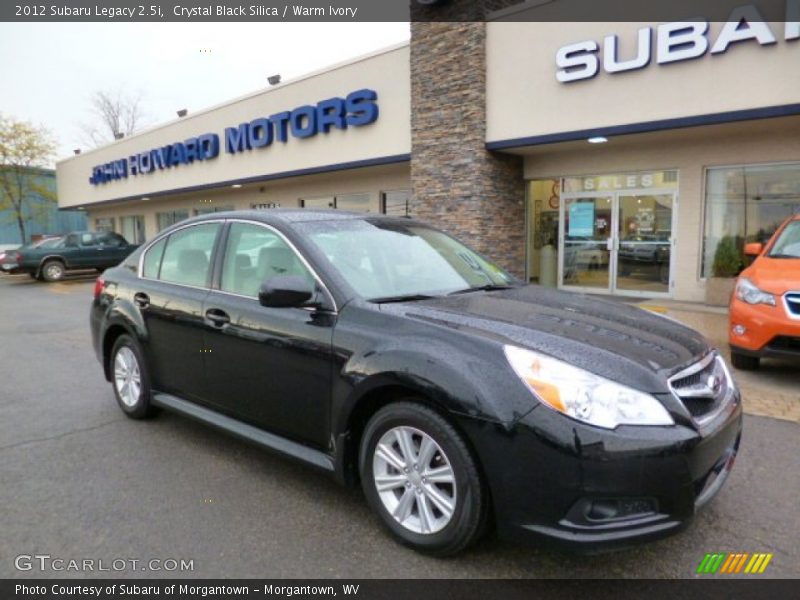 Crystal Black Silica / Warm Ivory 2012 Subaru Legacy 2.5i